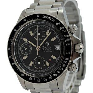 Zodiac 40mm Men's Red Dot Chronograph Valjoux 7750 Automatic Watch